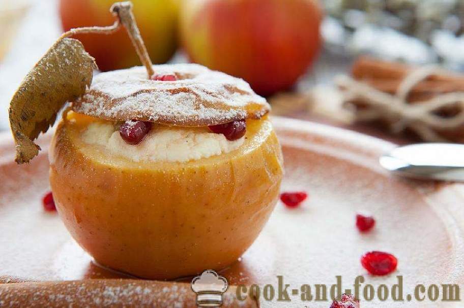 Hur man lagar bakade äpplen - video recept hemma