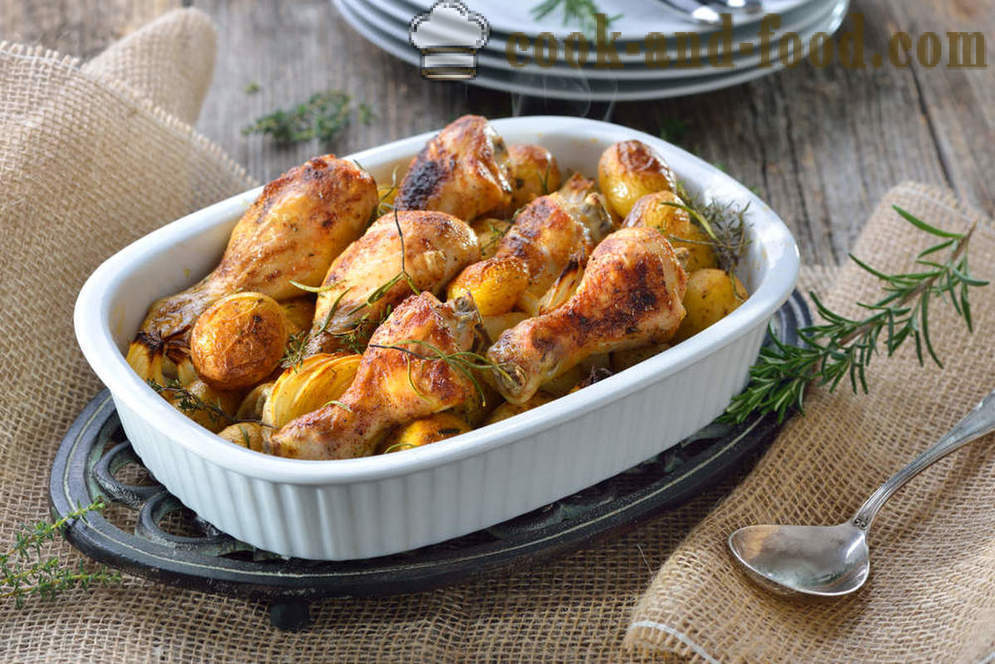 Recept kyckling med potatis i ugnen