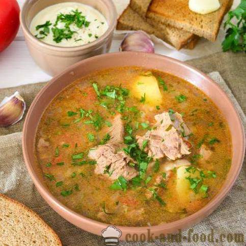 Recept för soppa Kharcho hemma