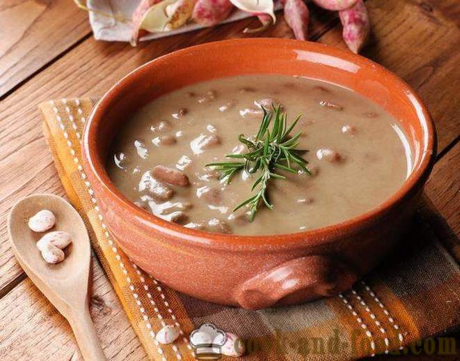 Recept förberedelse puré soppa bean - video recept hemma