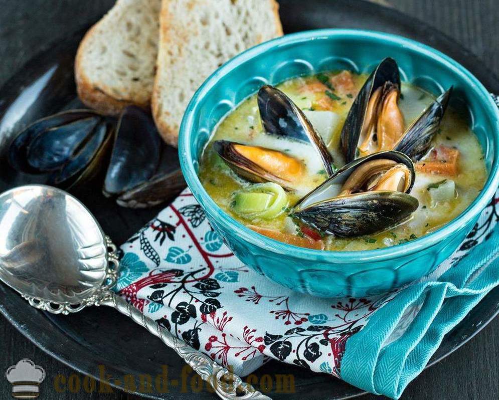 Tre läckra soppa recept skaldjur