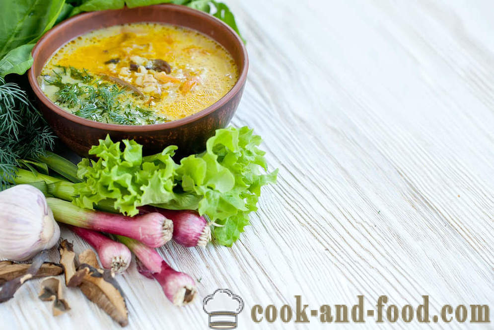Förbereda ovanliga rätter: soppa med ärtor och svamp - video recept hemma