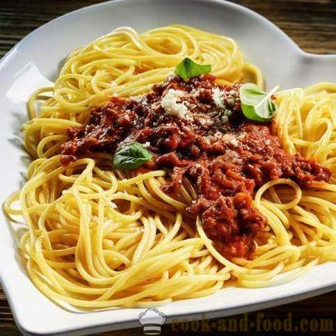 Tre sås recept för spaghetti