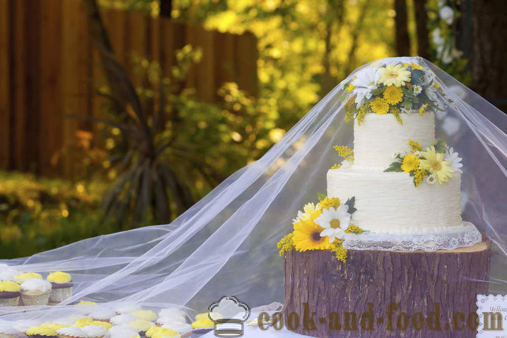 Välj de mest fashionabla bröllopstårta - video recept hemma