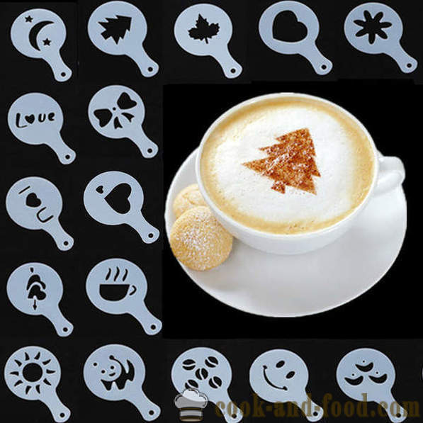 Ritningar på Coffee: måla latte art